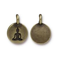 Buddha Coin Charm (4 Colors Available) - 2 pcs.