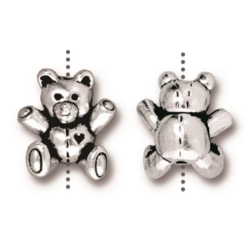 Teddy Bear Bead (2 Colors Available) - 2 pcs.
