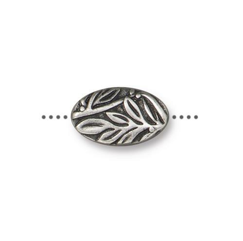 Botanical Oval Bead (4 Colors Available) - 2 pcs.