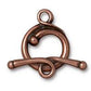 Twisted Vine Toggle Clasp (Antique Copper Plated) - 1 set