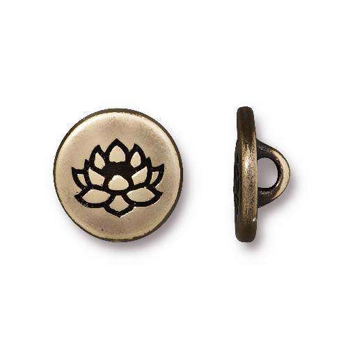 Little Lotus Button (4 Colors Available) - 2 pcs.