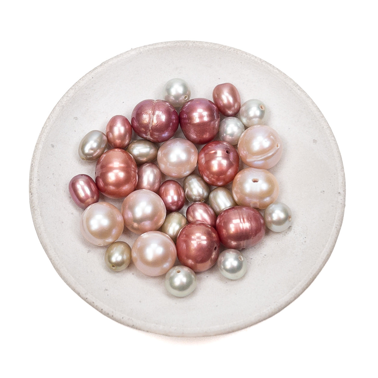 Freshwater Pearl Spring Mix (Hibiscus Blossom) - 30 pcs.