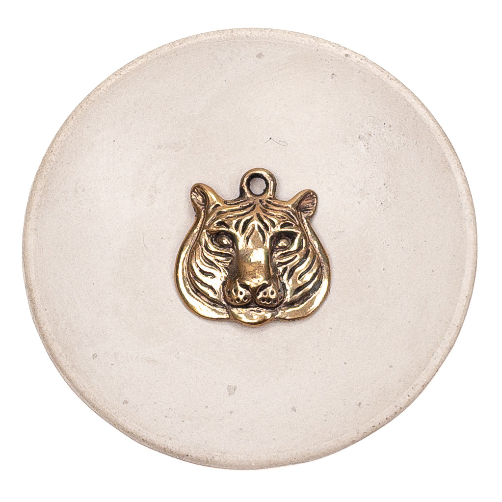Feral Tiger Pendant (2 Metal Options Available) - 1 pc.