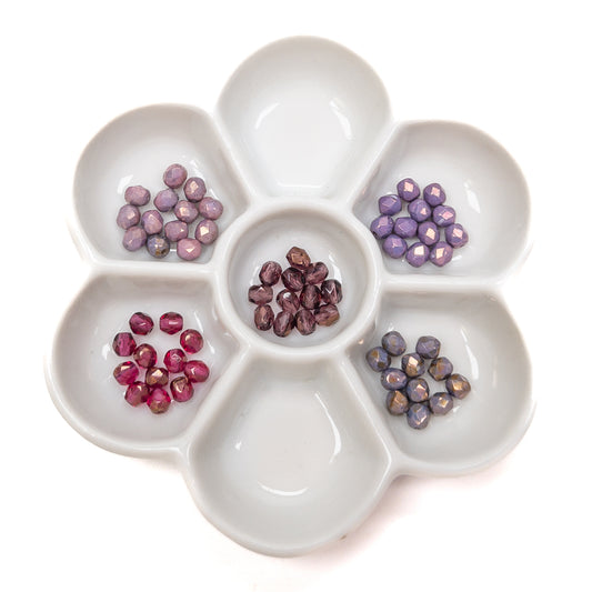 5x the Fun! 4mm Fire Polish Glass Bead Mix (4 Options Available) - 60 pcs.