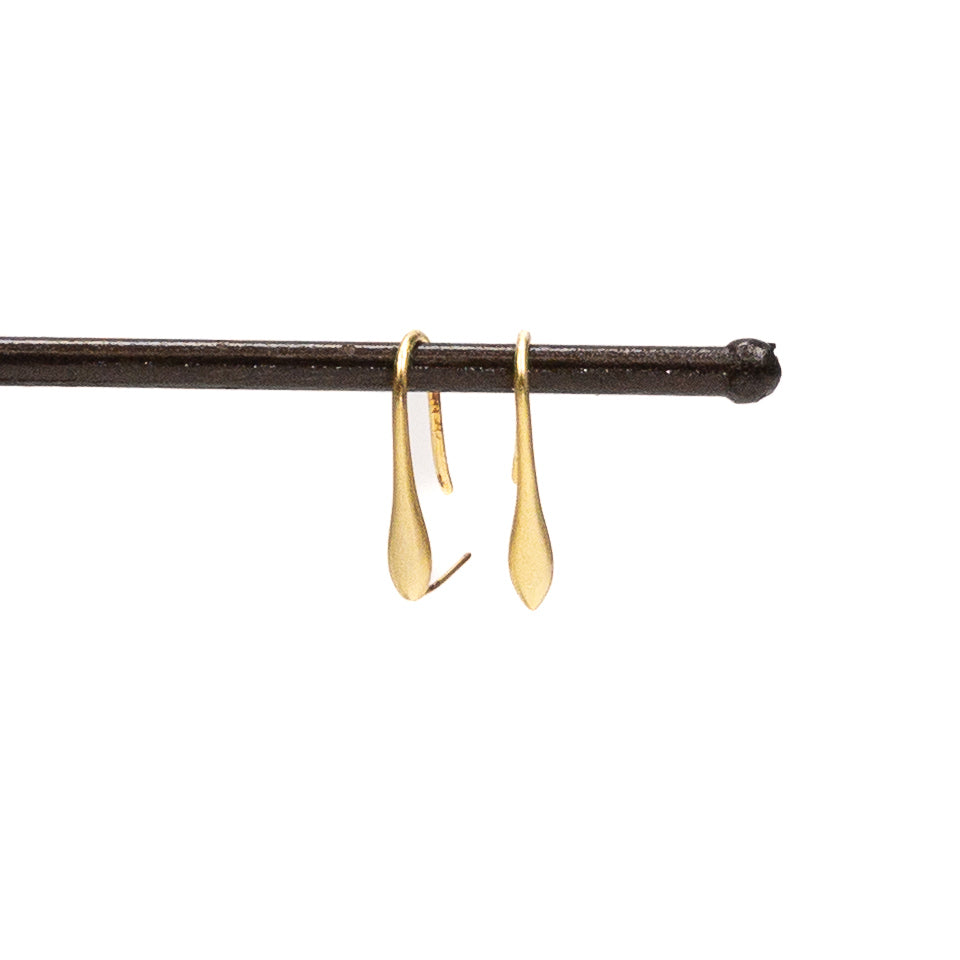 Pendulum Fishhook Earwire 'Vermeil' (Gold Plated Sterling Silver) - 1 pair