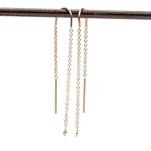 Cable U-Threader Earring (Gold Filled) - 1 pair