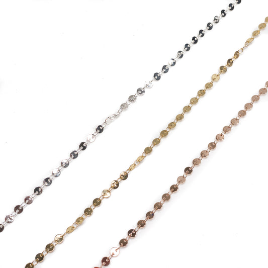 4mm Disk "Panya" Chain (3 Colors Available)