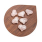 Rose Quartz Cute Mini Heart Palm Stone Specimen - 1 pc.