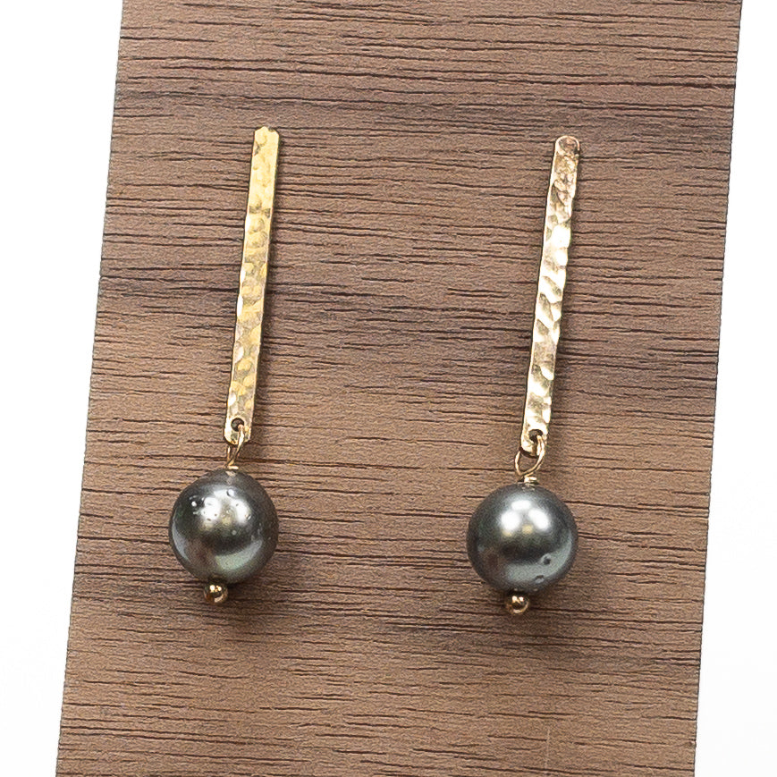 1" Flat Stick Post Earwire with Backing (Gold Filled) - 1 pair