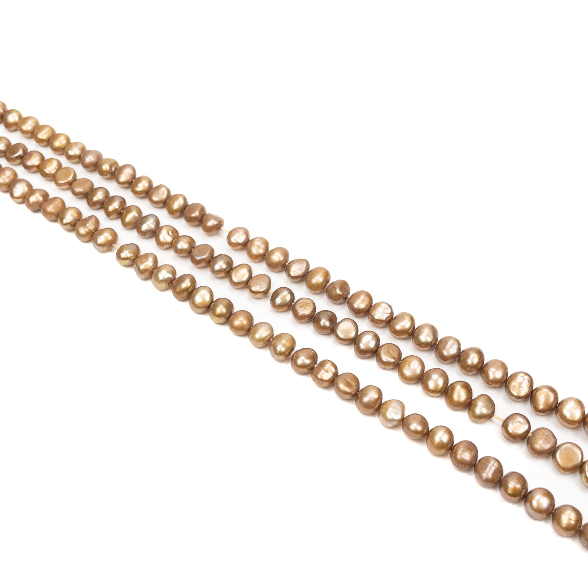 Light Bronze 7.5mm Side-Drilled Nugget Freshwater Pearl (2 Quantities Available)
