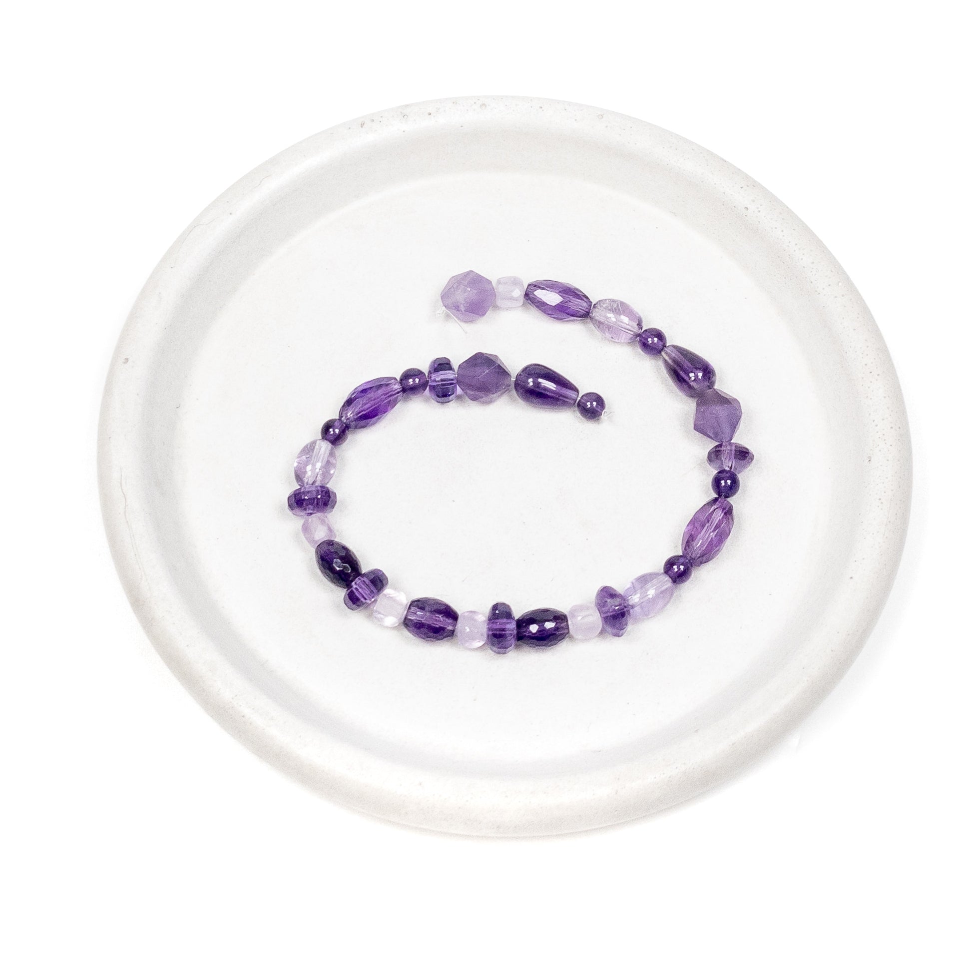 Amethyst Beads Mini Mix Set - 34 pcs.