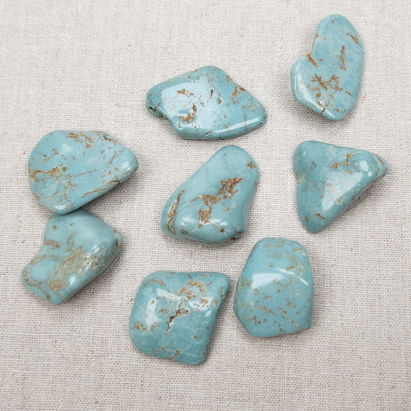 Brazilian Turquoise Tumbled Stone - 1 pc.
