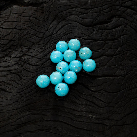 Chinese Turquoise 12mm Smooth Round - 1 pc.