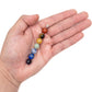 Mixed Gemstone Dark Rainbow Chakra 10mm Round Bead Set - 7 pcs.