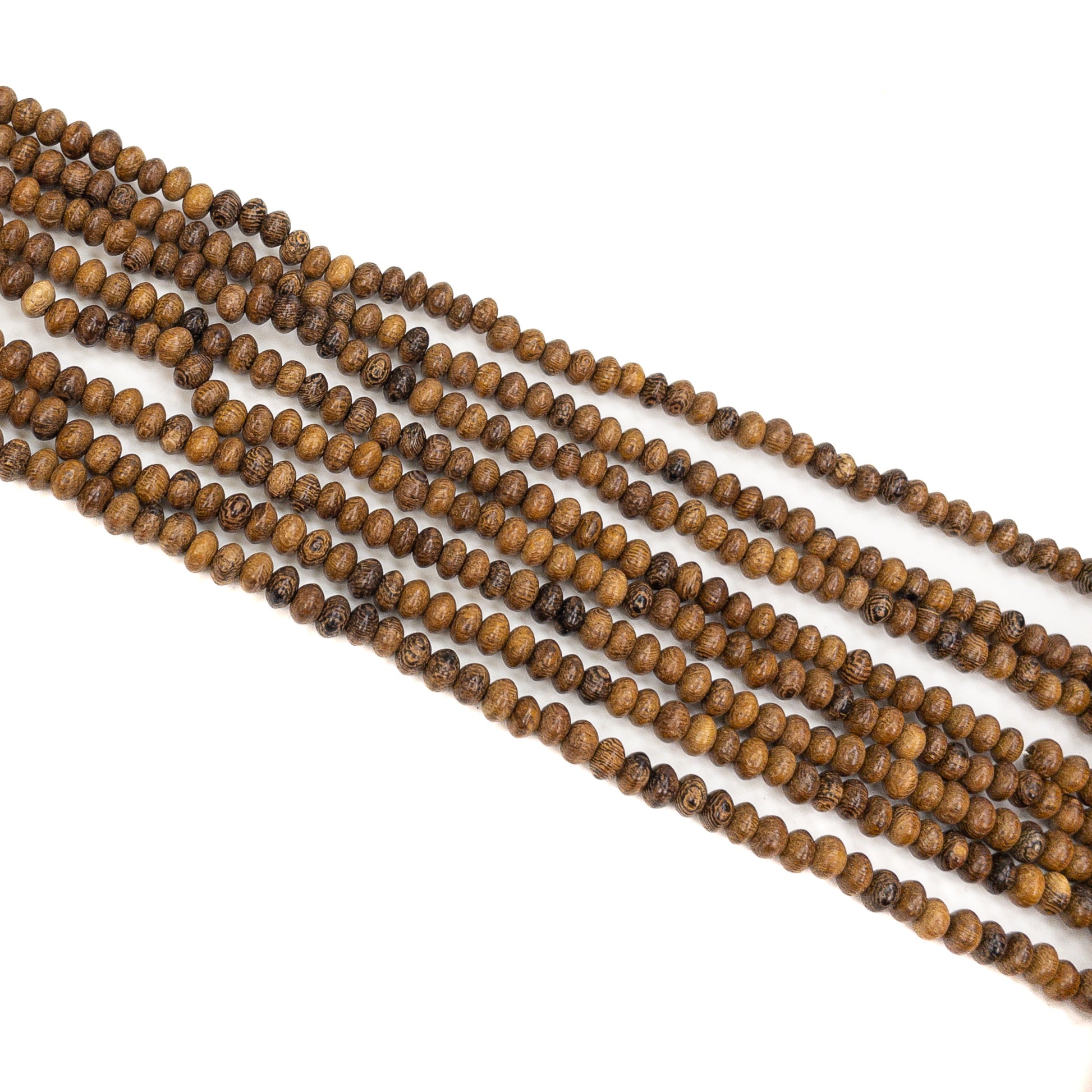 Robles Wood 4x6mm Rondelle Bead - 15.5" Strand