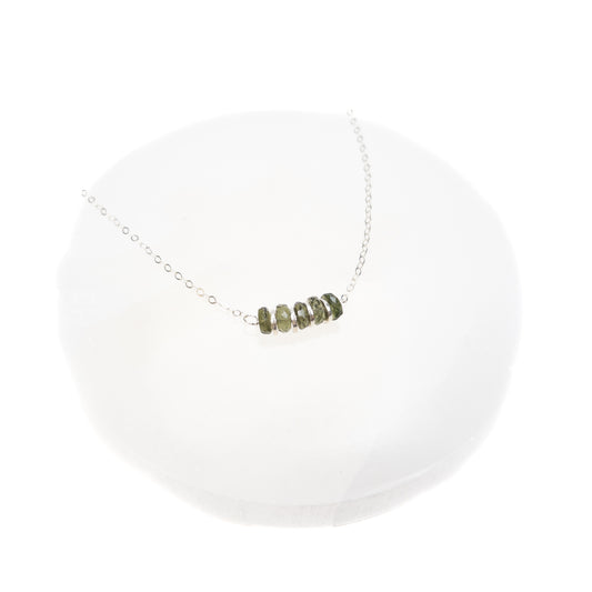 Dainty Moldavite Necklace (Sterling Silver) - Kit or Finished Necklace