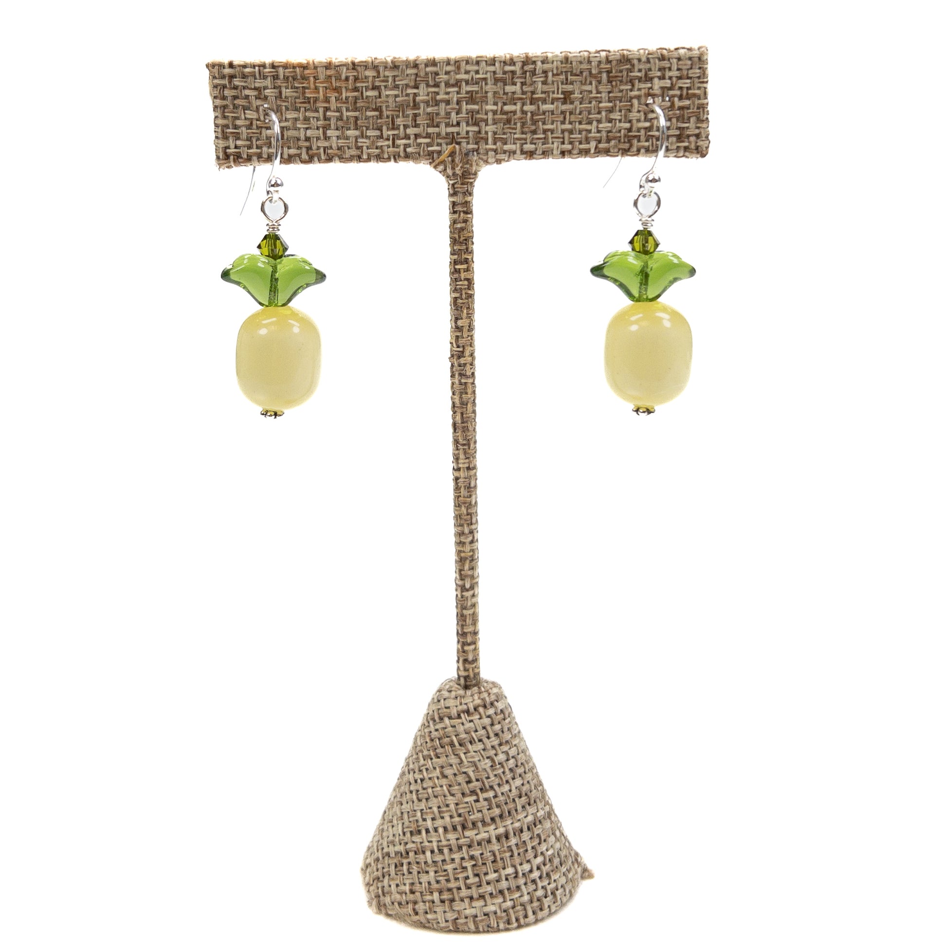 Chubby Moonglow Pineapple Earring (Sterling Silver) - Kit or Finished Earrings