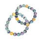 Rainbow Fluorite Stretchy Bracelet (4 Bead Sizes Available)