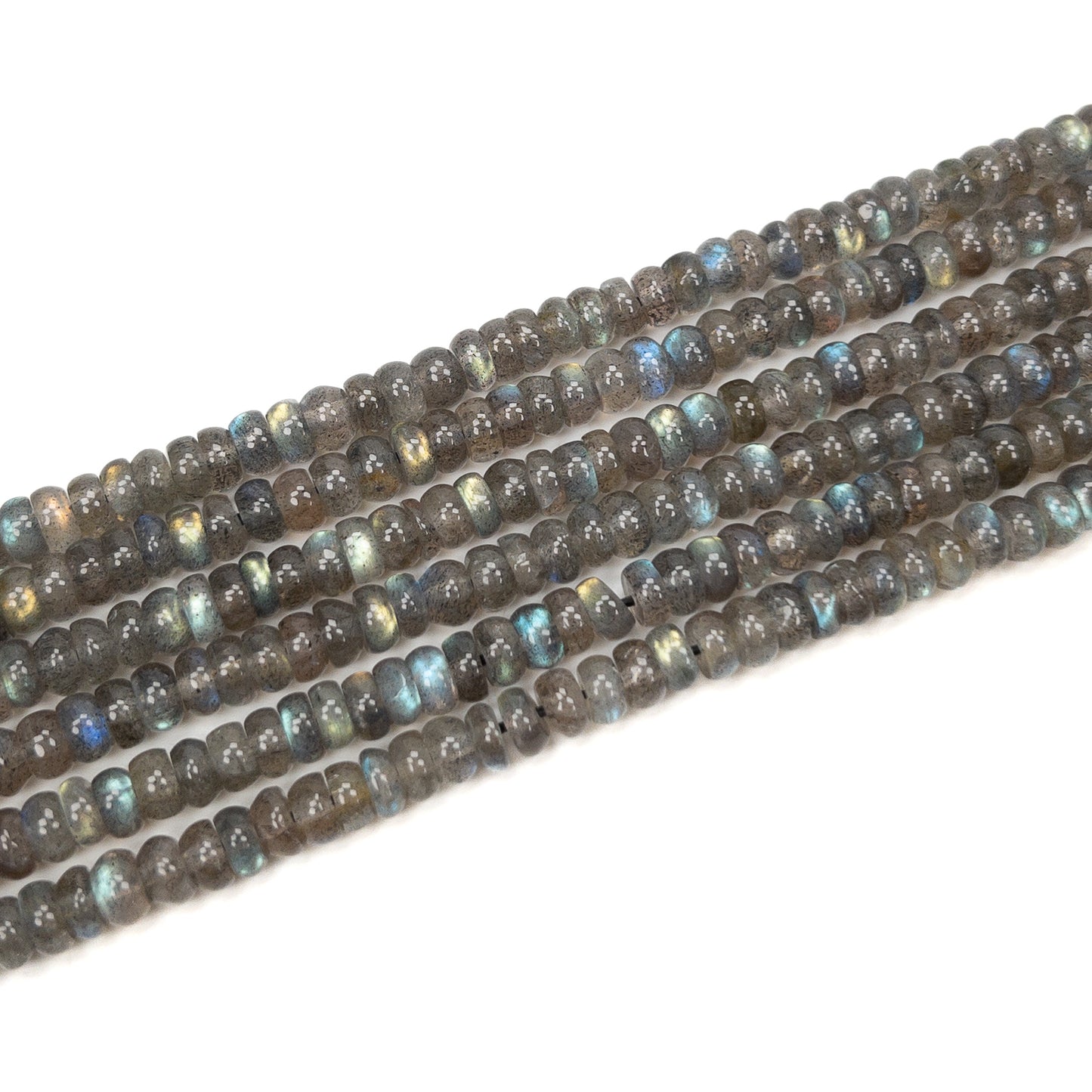 Labradorite 6mm Smooth Slice Bead (2 Quantities Available)