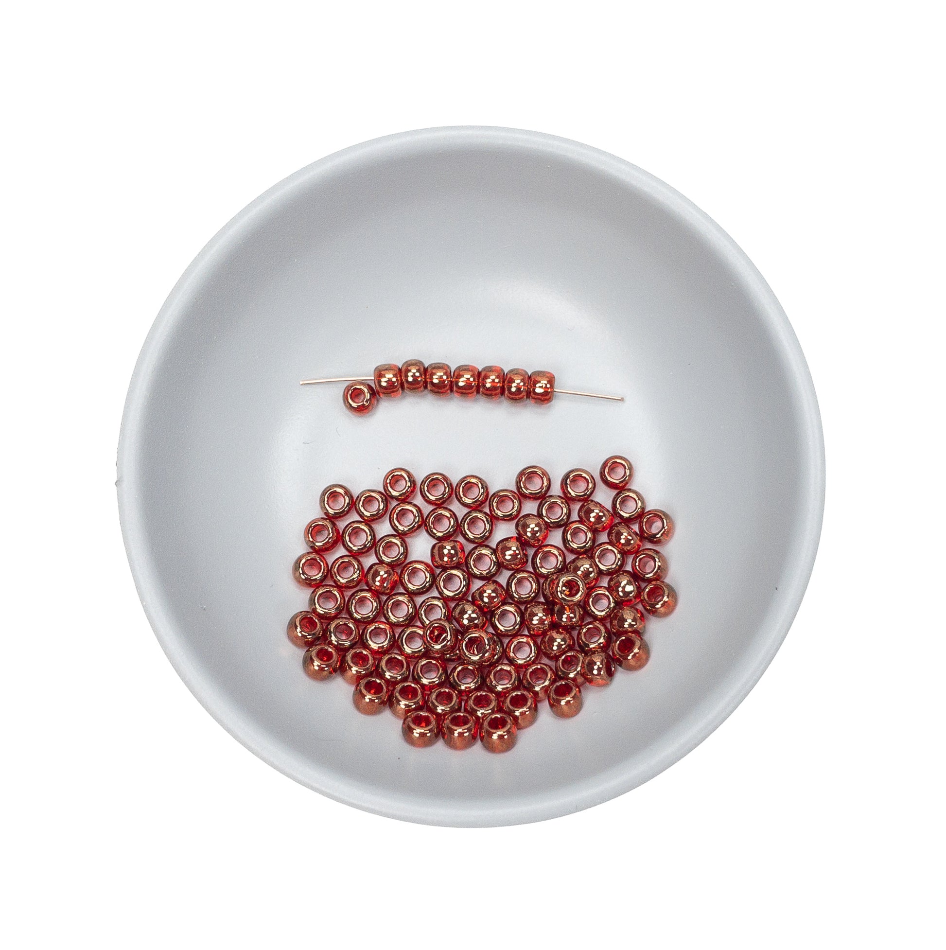 Cherry Gold Luster Seed Bead - Toho 6/0