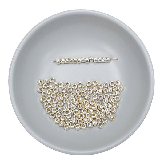 Silver Plate Permanent Finish Seed Bead - Toho 8/0