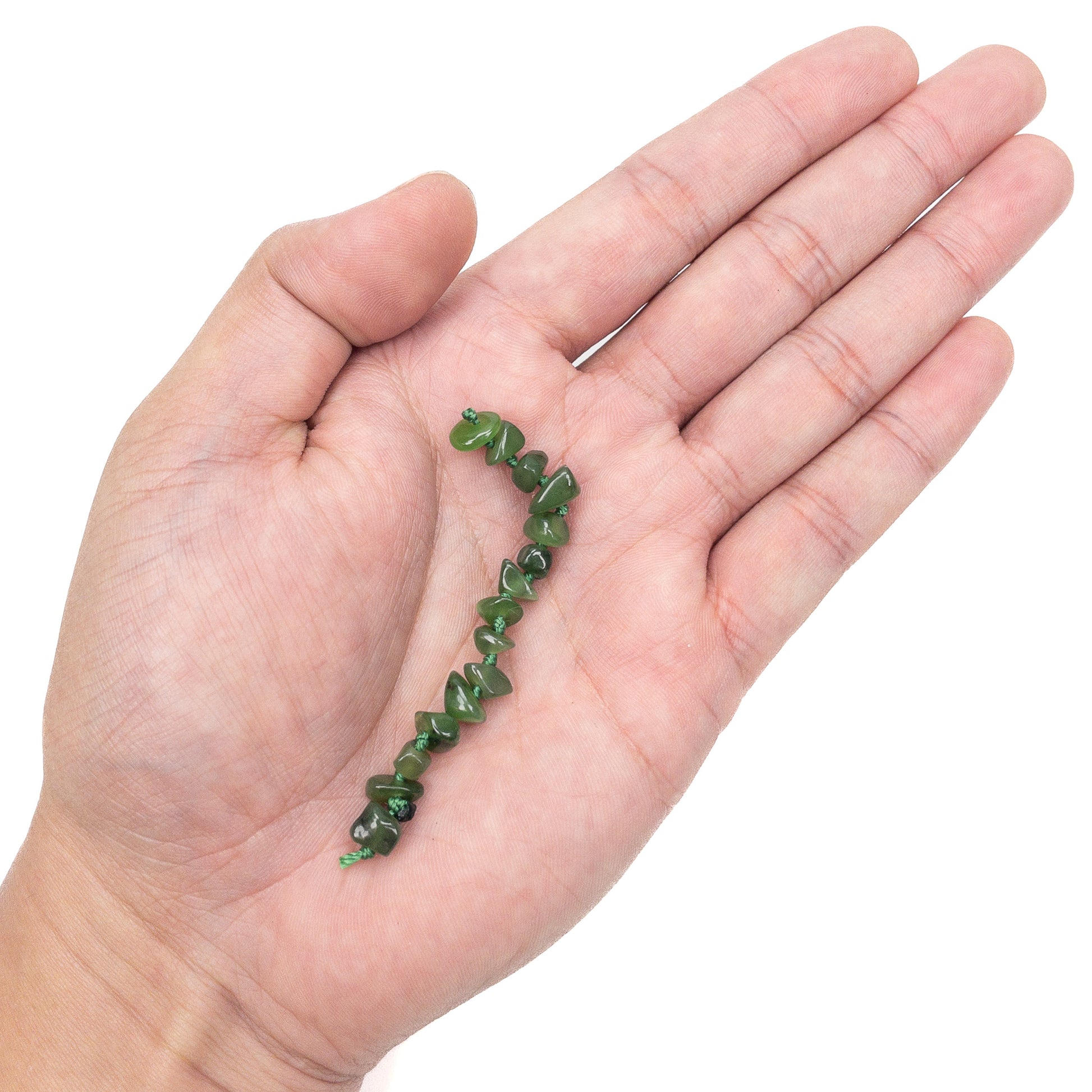 Canadian Jade Small Chip Bead - 2" MINI Strand