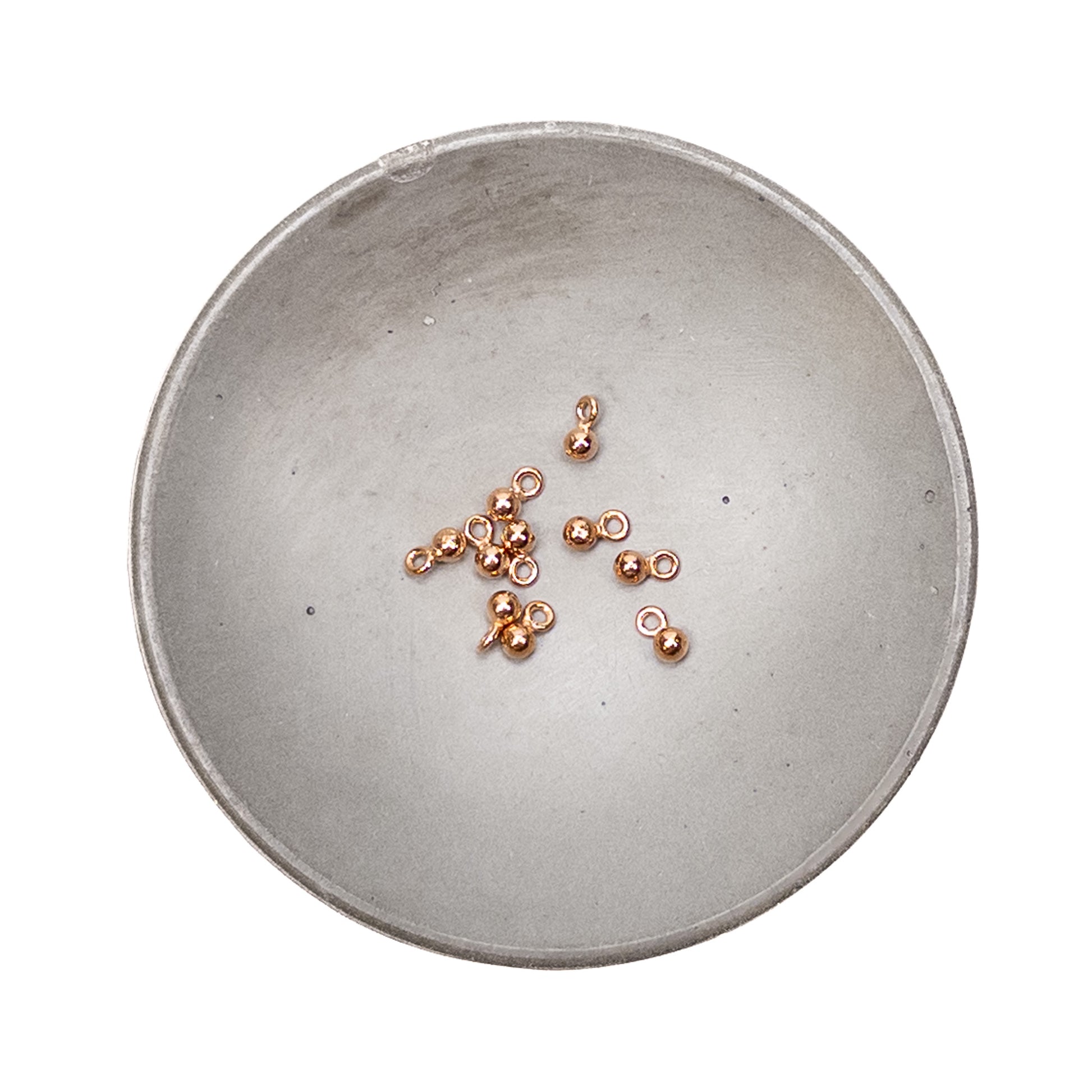 2.5mm Caviar Drop Charm (3 Metal Options )-The Bead Gallery Honolulu