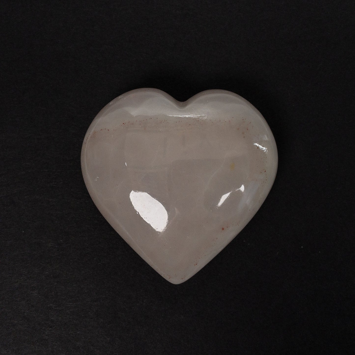 Calcite Large Smooth Heart Palm Stone Specimen - 1 pc.