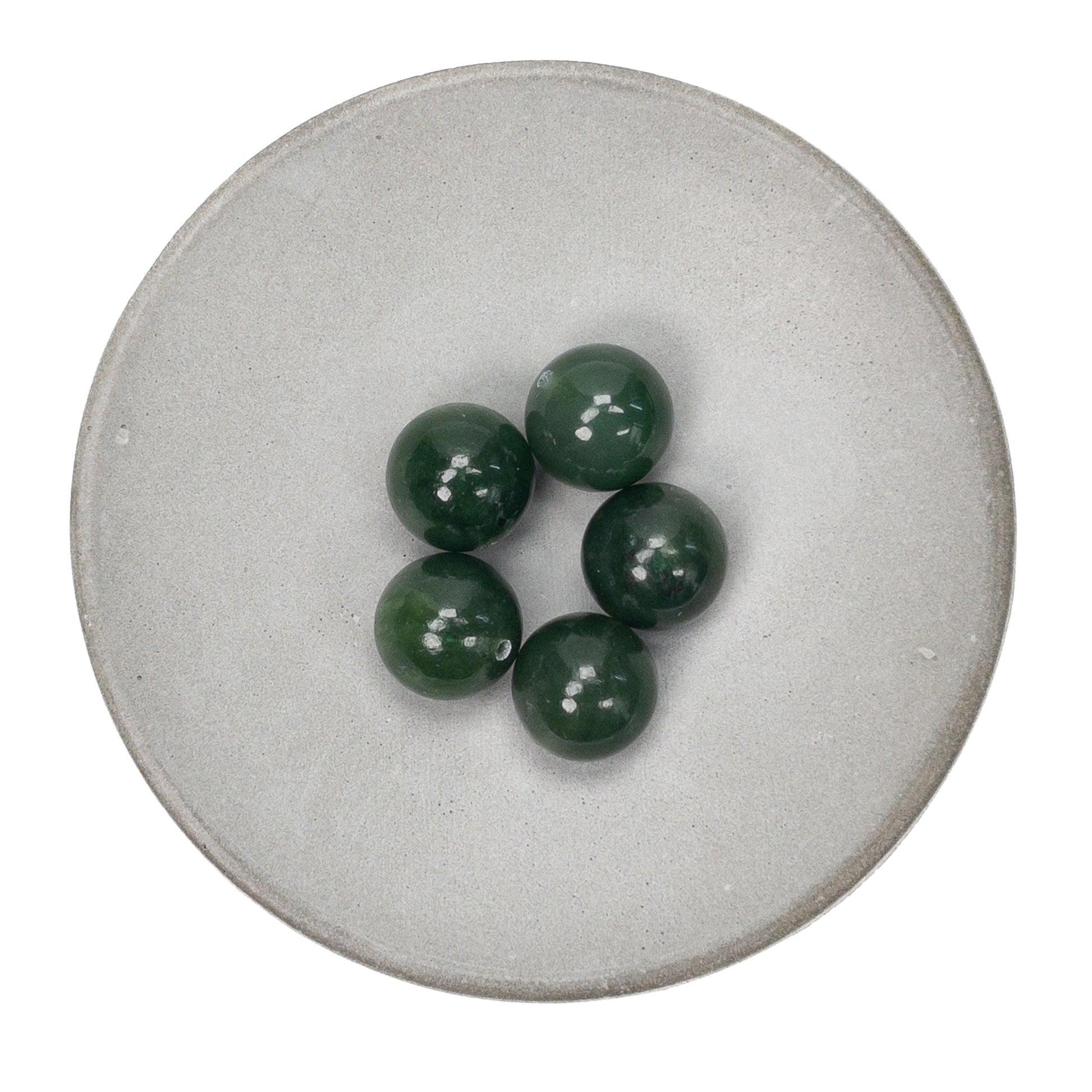 Canadian Jade 10mm Round Bead - 1 pc.