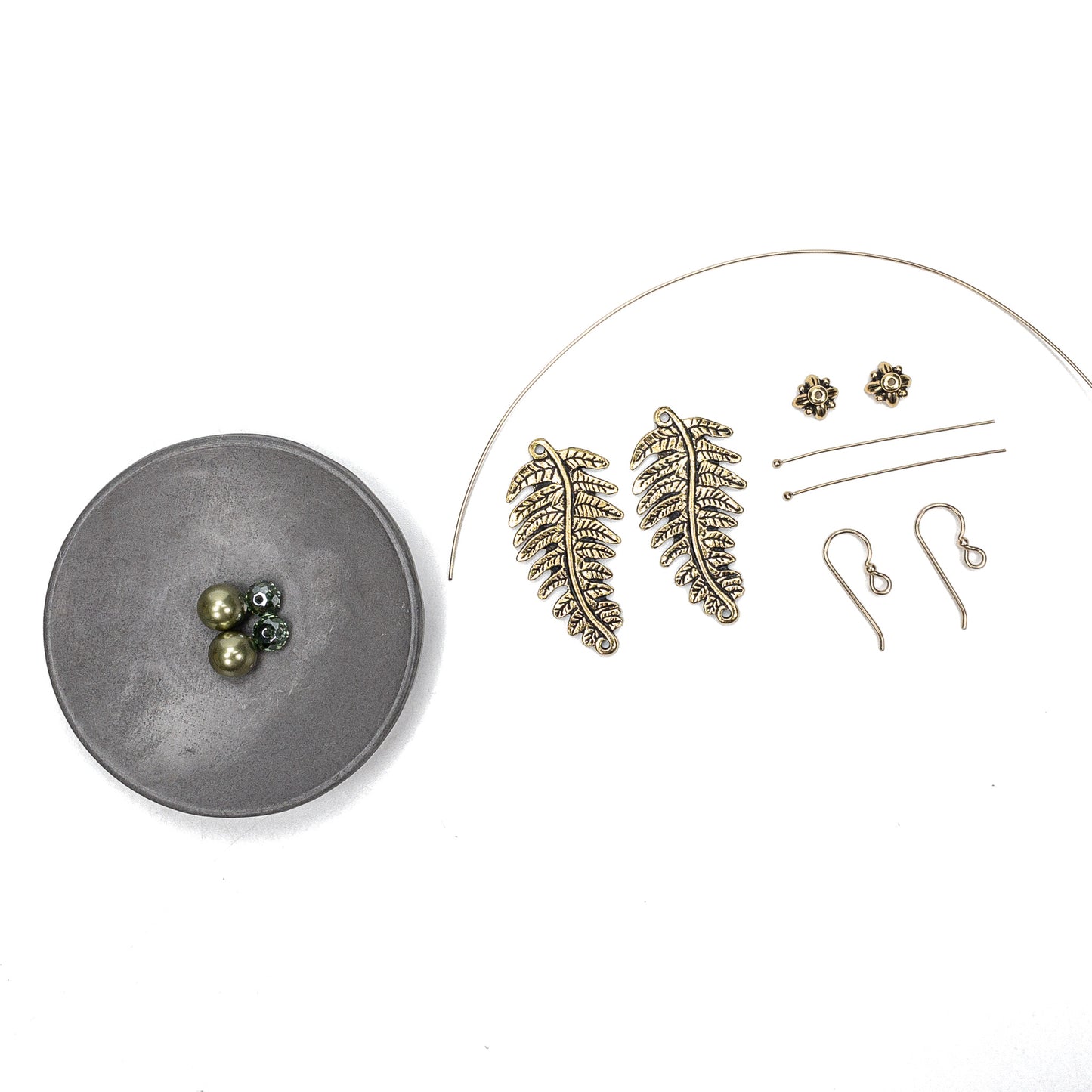 Fern Leaf Earring (3 Colors Available) - Kit or Finished Earrings