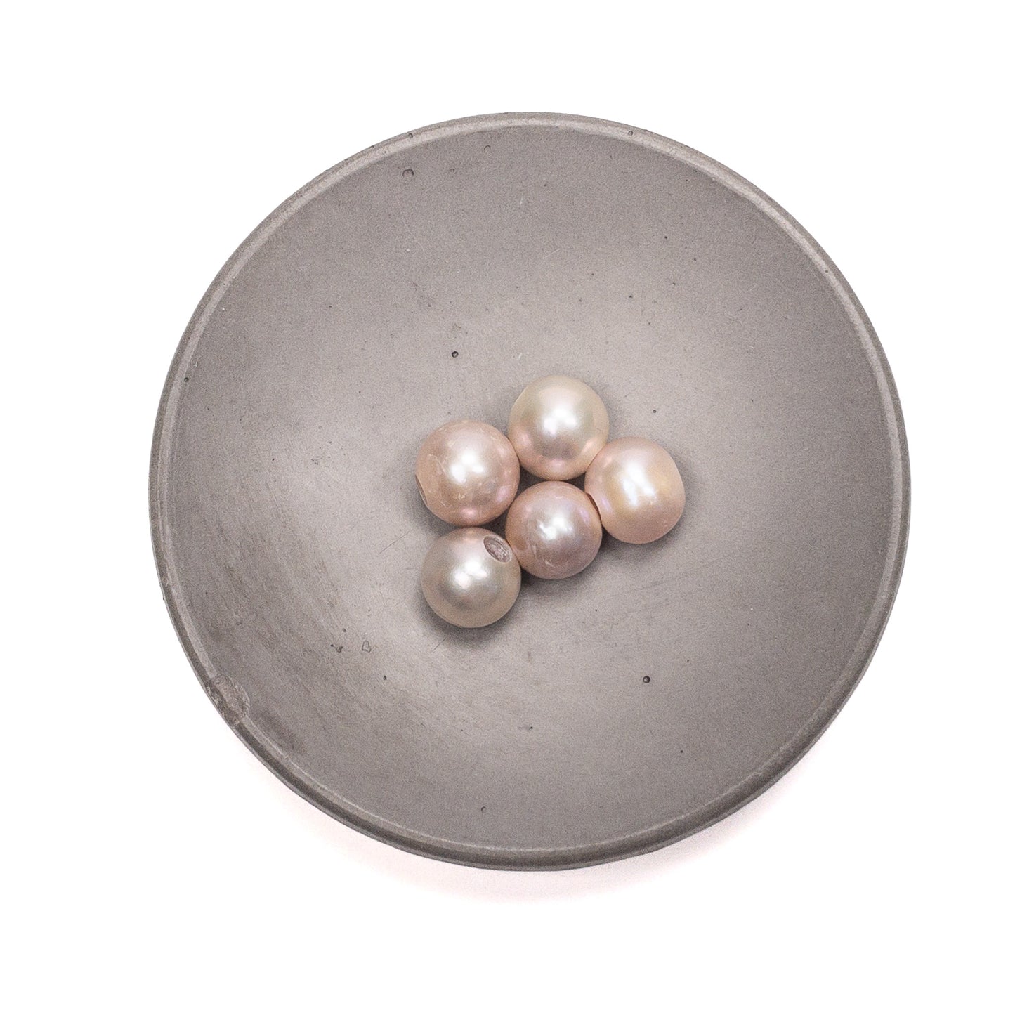 Dusty Mauve 9mm Potato with Large Hole Freshwater Pearl Bead (3 Quantities Available)