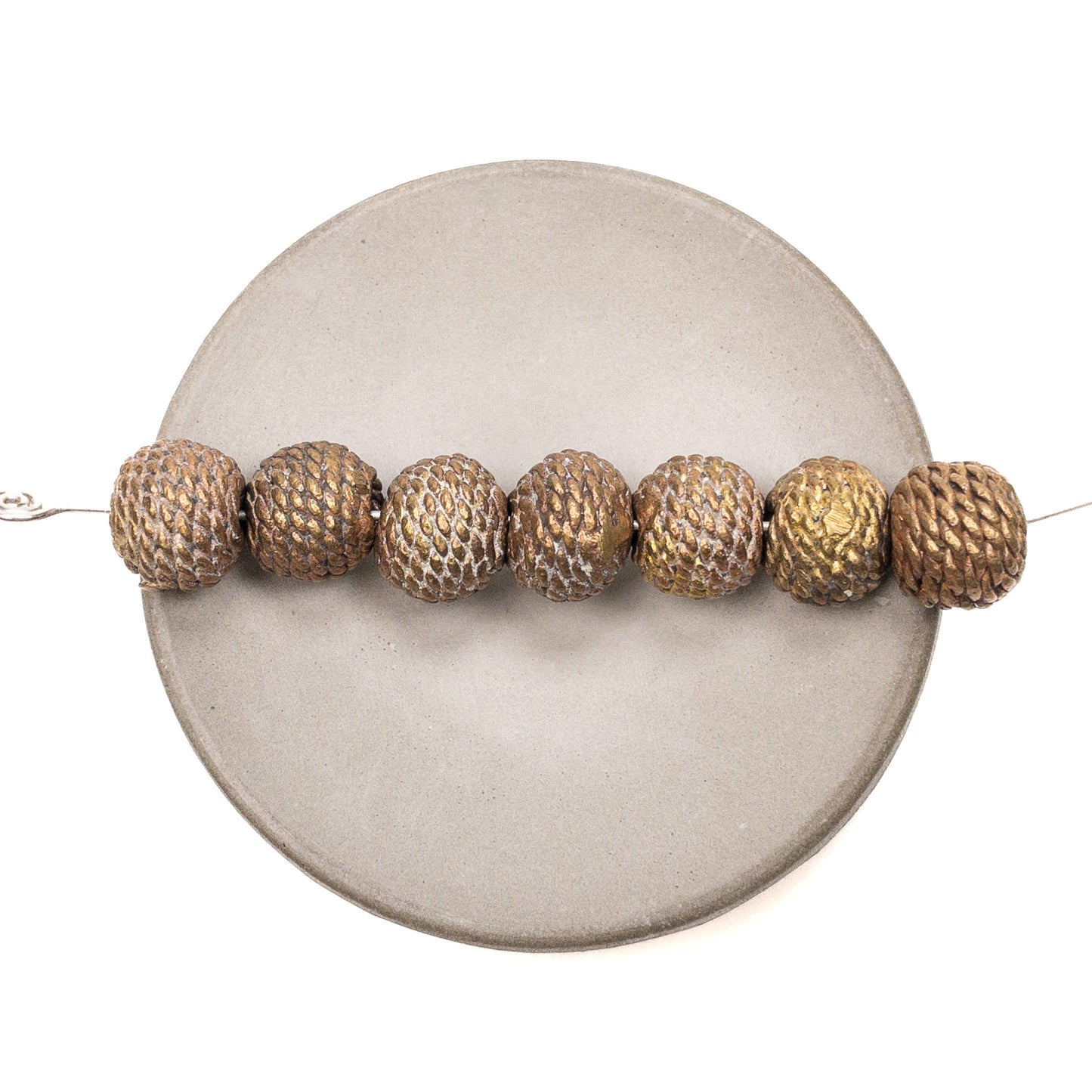 Rustic African Brass Bead Mix (5 Options Available) - 7 pcs.