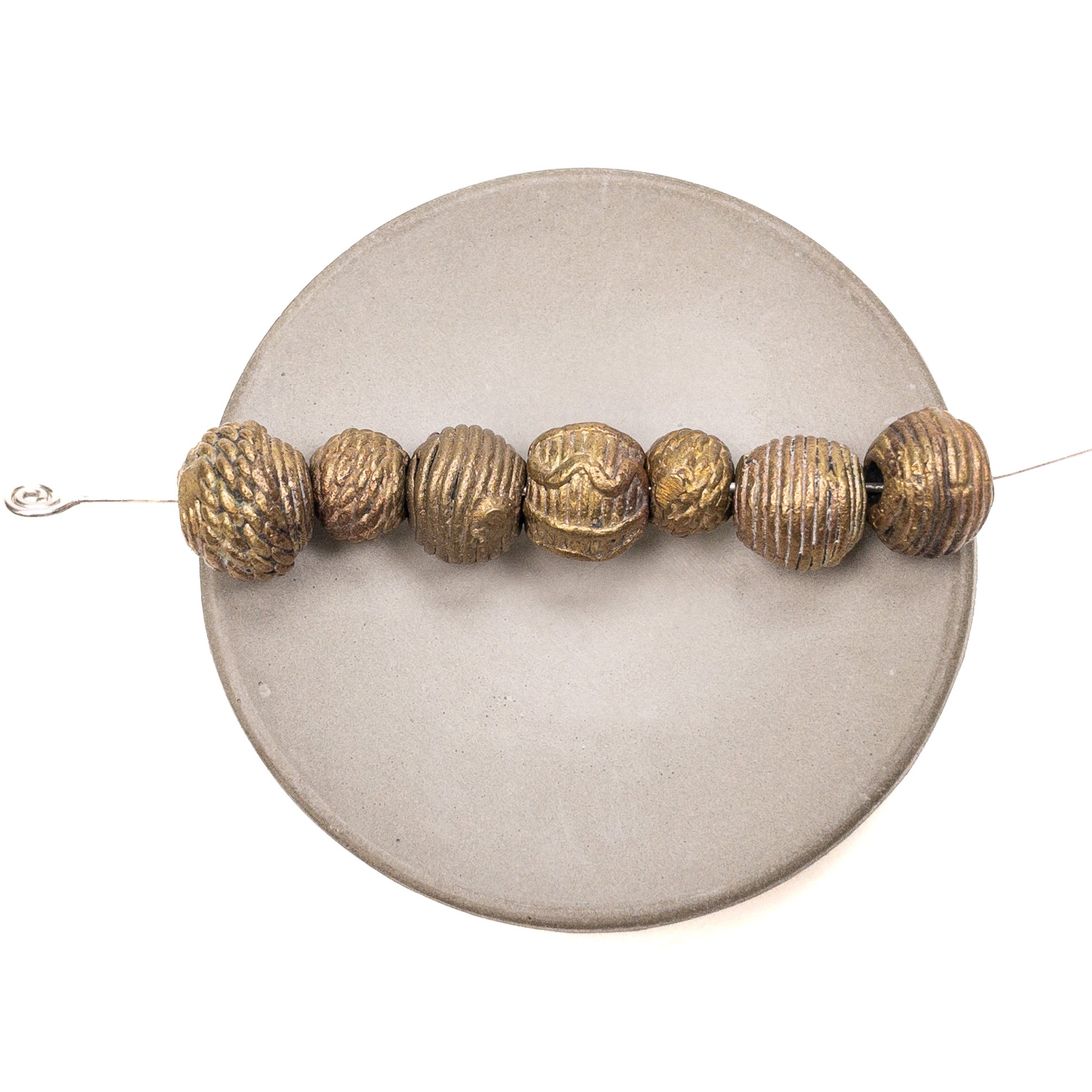Rustic African Brass Bead Mix (5 Options Available) - 7 pcs.