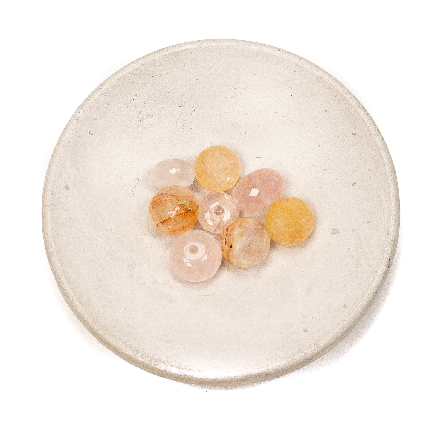Soft Sherbets Faceted Rondelle Gemstone Bead Mix - 8 pcs.