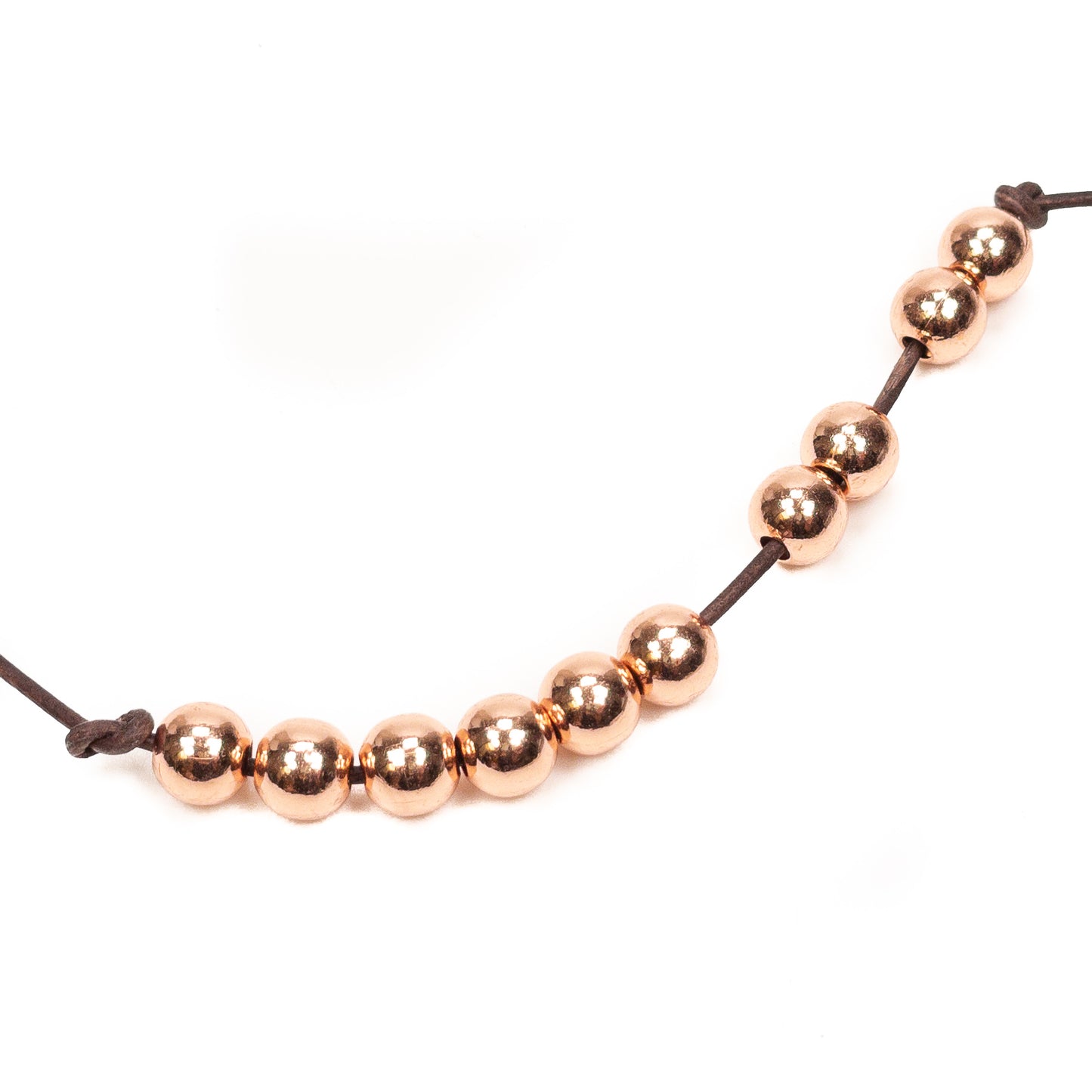 8mm Smooth Round Bead (Copper) - 10 pcs.