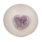 Purple Amethyst Drusy Heart Gemstone Pendant - 1 pc.