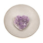 Purple Amethyst Drusy Heart Gemstone Pendant - 1 pc.