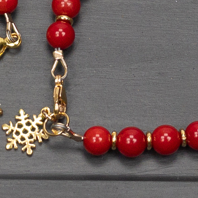 Holly-Day Berries Bracelet (2 Style Options Available) - Kit or Finished Bracelet