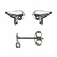 Angel Wing Post Earrings - Sterling Silver