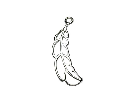Eagle Feather Charm (2 Metal Options Available) - 1 pc.
