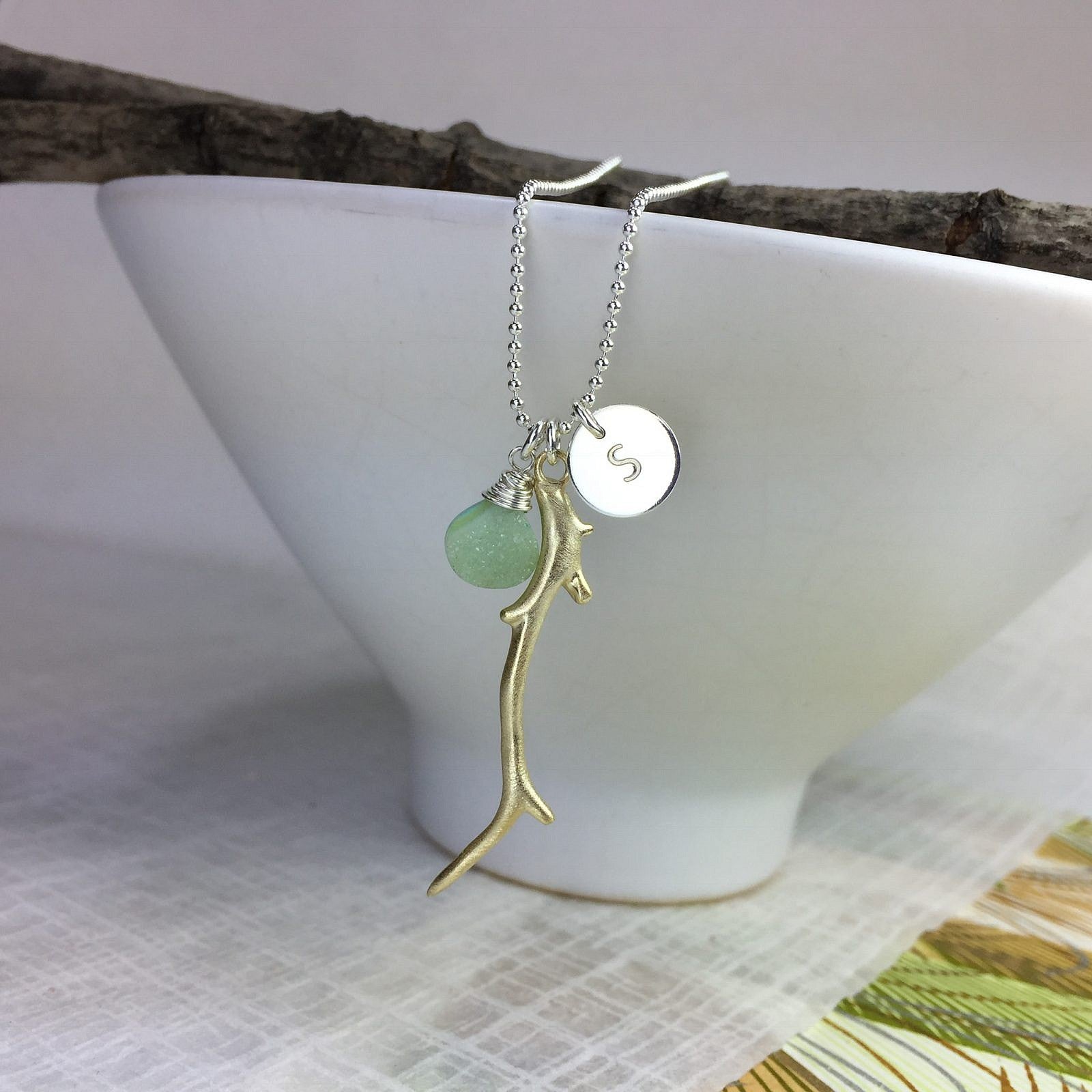 Lovely Branch Charm (2 Metal Options Available) - 1 pc.