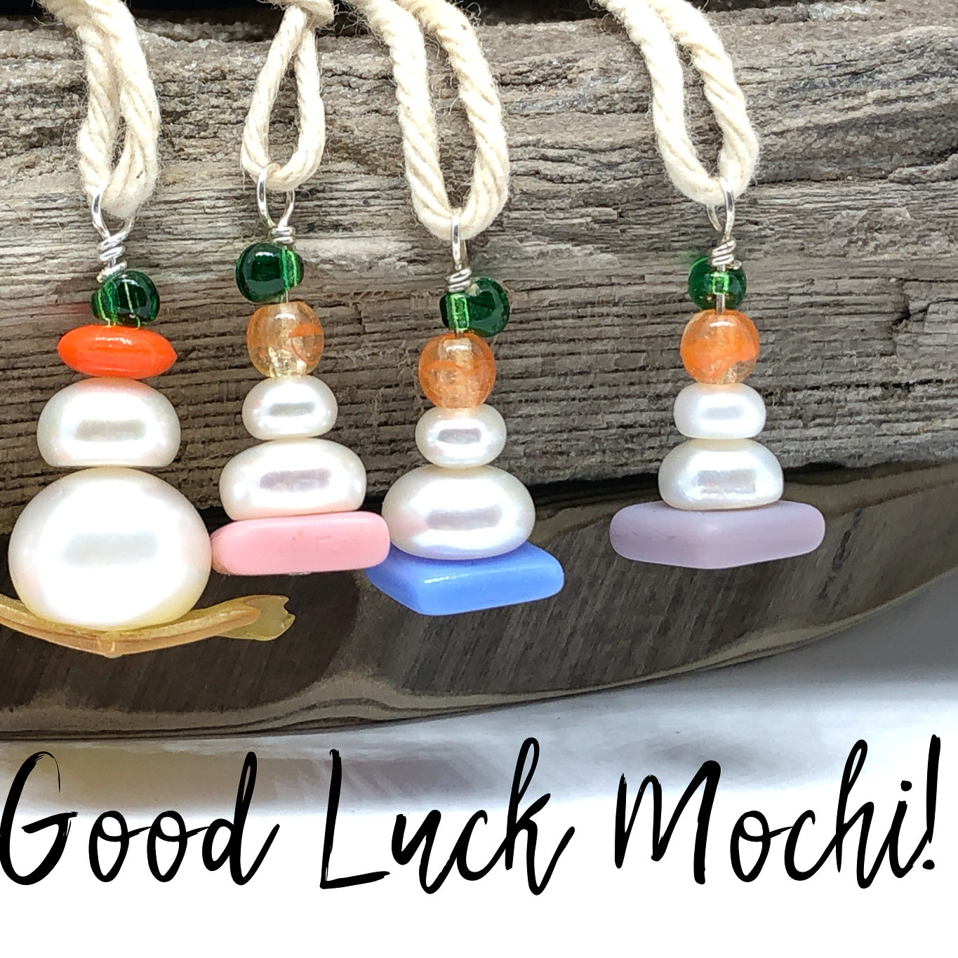 Good Luck New Year Small Mochi Bead Kits (4 Colors Available) - Makes 2 Charms