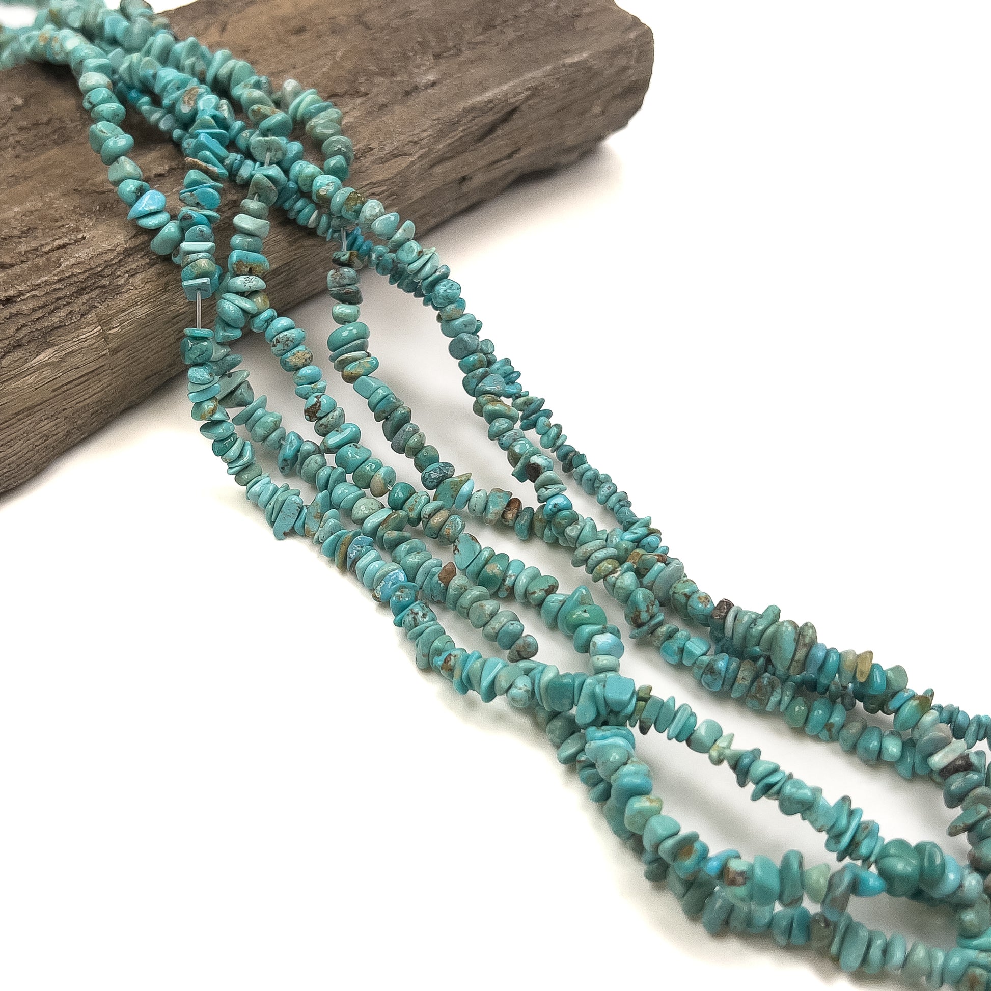 Nevada Turquoise Small Chip Bead - 8" Strand