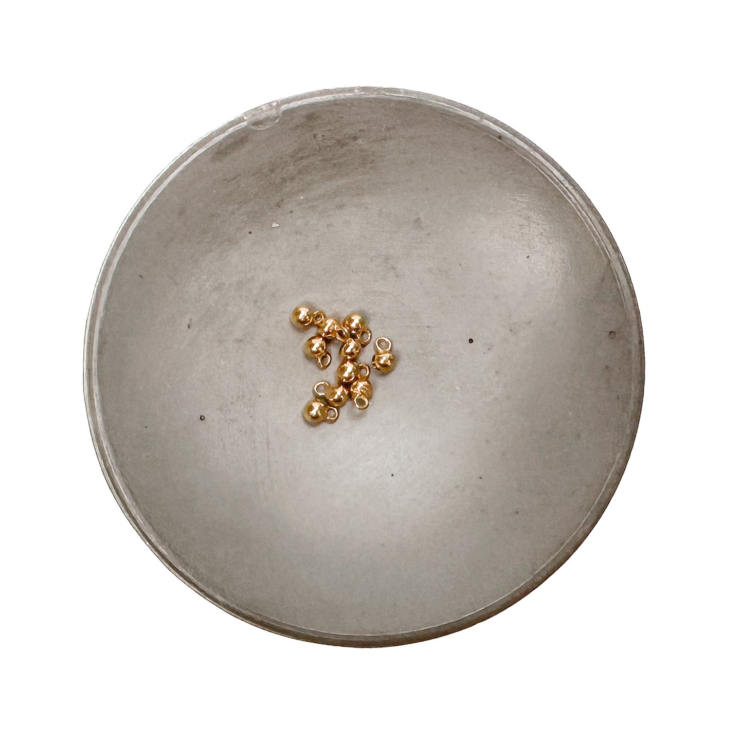 2.5mm Caviar Drop Charm (3 Metal Options ) - 10 pcs.-The Bead Gallery Honolulu