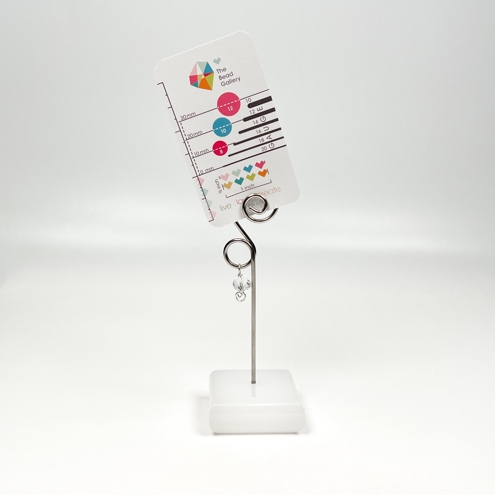 Add-A-Bead Memo Holder with White Acrylic Base - 1 pc.
