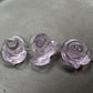 Pink Amethyst 15-20mm Carved Rose Bead - 1 pc.