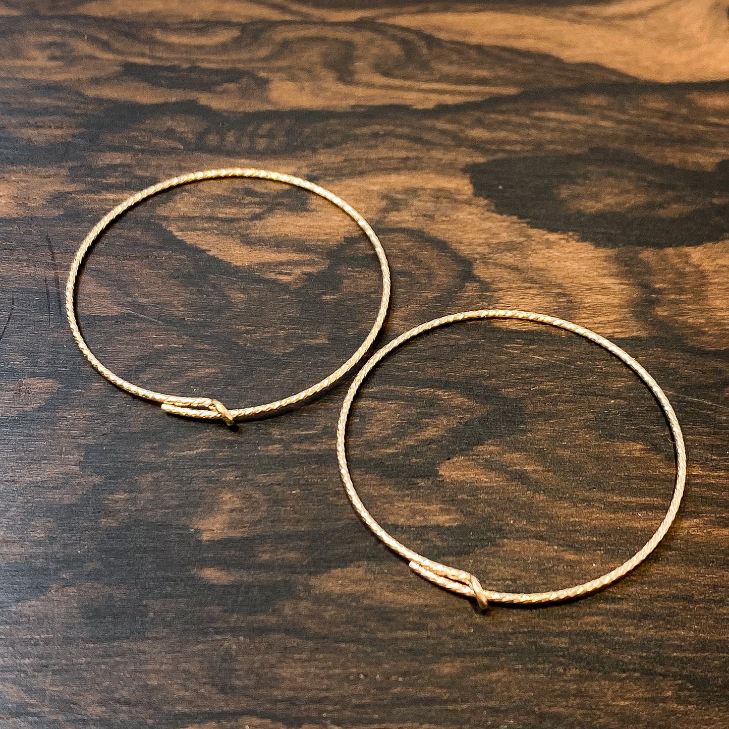 28mm Sparkle Hoop Earring (3 Metal Options Available) - 1 pair