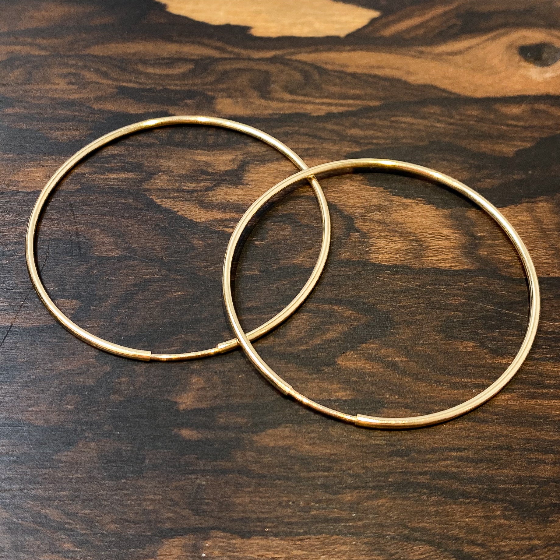 45mm Endless Hoop Earring (3 Metals Available) - 1 pair