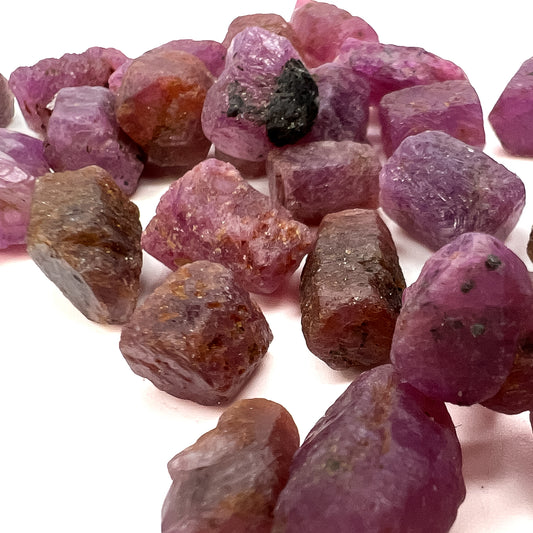 Natural Ruby Raw Crystal Specimen (2 Options Available) - 1 pc.