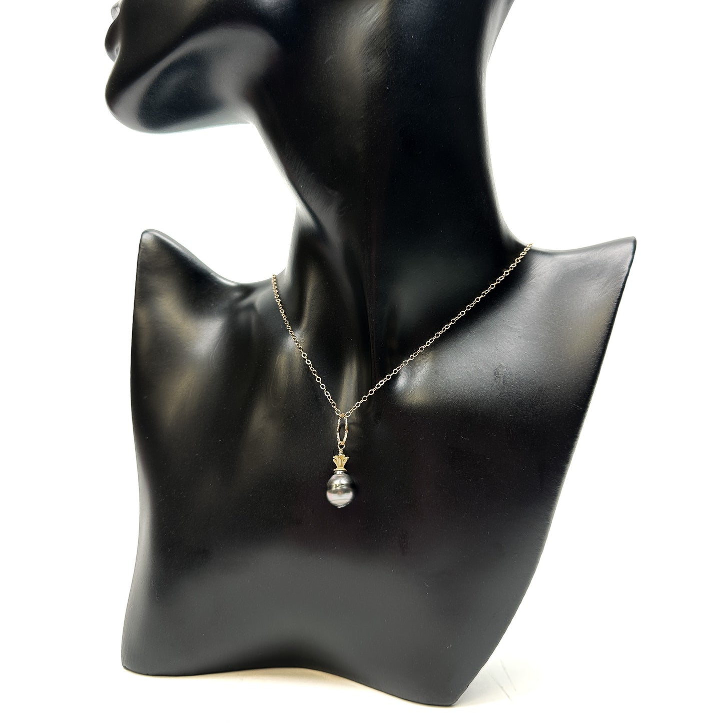 HAPPINESS U Tahitian Pearl Pineapple Necklace-The Bead Gallery Honolulu